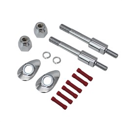 RP5520-4007C Sissy Bar Backrest Docking Hardware Kit For Harley Dyna FXD, FXDB, FXDC, FXDL and FXDSE  2006-2017 and more