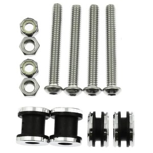 RP5521-4013C Sissy Bar Backrest Docking Hardware Kit For Harley Sportster XL Models 2004-Later (Except XL1200CX 2016-later)