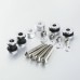 RP5521-4019C Sissy Bar Backrest Docking Hardware Kit For Harley Softail 2006-2017 and more