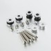 RP5521-4019C Sissy Bar Backrest Docking Hardware Kit For Harley Softail 2006-2017 and more