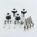 RP5521-4019C Sissy Bar Backrest Docking Hardware Kit For Harley Softail 2006-2017 and more