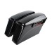 RP5530-1002 No Streached Complete Black Hard Saddlebags Trunk w/Lid Latch Kit Full set Black Latches For Harley Touring Models 1993-2013