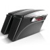 RP5530-1002 No Streached Complete Black Hard Saddlebags Trunk w/Lid Latch Kit Full set Black Latches For Harley Touring Models 1993-2013