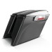 RP5530-1004 Streached Complete Black Hard Saddlebags Full set Black Latches For Harley Touring Models 1993-2013