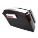 RP5530-1006 No Streached Fat Ass Black Hard Saddlebags Full Set Black Latches 40% more space than 5530-1002B For Harley Touring Models 1993-2013
