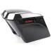 RP5530-1010 2-Into-1 4 Stretched Saddlebags Single Blocked Full sets Black Latches For Harley Touring Models 1993-2013