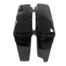 RP5530-1010 2-Into-1 4 Stretched Saddlebags Single Blocked Full sets Black Latches For Harley Touring Models 1993-2013