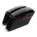 RP5530-1018 No Streached Complete Black Hard Saddlebags Trunk w/Lid Latch Kit Full set Black Latches For Harley Touring Models 2014-Later