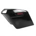 RP5530-1022 Streached Complete Black Hard Saddlebags Full Set Dual Blocked Black Latches For Harley Touring Models 2014-Later