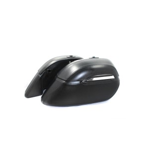 RP5530-3010B Motorcycle Leather Saddle bag For Harley Davidson Sportster Softail Touring