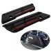 RP5531-1001 Saddle bags Latch Hard Lids Lock Hinges Hardware Cover Color:Black For Harley Touring Models 1993-2013