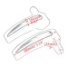 RP5531-1004B Black Saddlebag Lid Lifters For Harley Touring Models 2014-Later