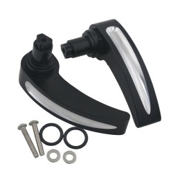 RP5531-1004B Black Saddlebag Lid Lifters For Harley Touring Models 2014-Later