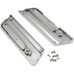 RP5531-2003 Motorcycle Hard Saddle Bags Latch Covers White Reflector Kit With Keyhole Cut Out Harley For Harley Touring Models 1993-2013