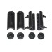 RP5531-4002B Rubber Saddlebags Grommets Support Cushion For Harley Touring Models 2014-Later