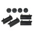 RP5531-4002B Rubber Saddlebags Grommets Support Cushion For Harley Touring Models 2014-Later