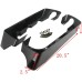 RP5532-1001B Black 4 Hard Saddlebag Extensions Dual Cut For Harley Touring Models 1993-2013