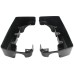 RP5532-1001B Black 4 Hard Saddlebag Extensions Dual Cut For Harley Touring Models 1993-2013