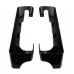 RP5532-1002B Black 4 Hard Saddlebag Extensions No Cut For Harley Touring Models 1993-2013