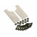 RP5532-1002B Black 4 Hard Saddlebag Extensions No Cut For Harley Touring Models 1993-2013