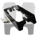 RP5532-1003B Black 6 Hard Saddlebag Extensions Dual Cut Extended For Harley Touring Models 1993-2013