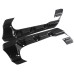 RP5532-1004B Black 4 Hard Saddlebag Extensions No Cut For Harley Touring Models 2014-Later