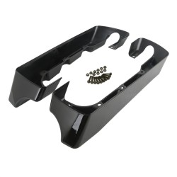 RP5532-1005B 4 Hard Saddlebag Extensions Dual Cut For Harley Touring Models 2014-Later