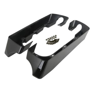 RP5532-1005B 4 Hard Saddlebag Extensions Dual Cut For Harley Touring Models 2014-Later