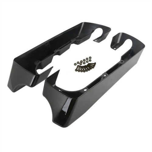 RP5532-1005B 4 Hard Saddlebag Extensions Dual Cut For Harley Touring Models 2014-Later