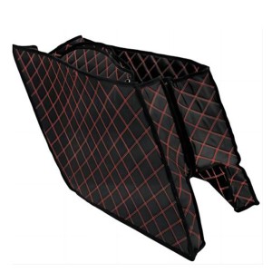 RP5533-1006 Motorcycle Saddlebag Liners 5 inch Stretched Bag Inserts with White Thread Stitch Fit For Harley Touring Models 2014-Later