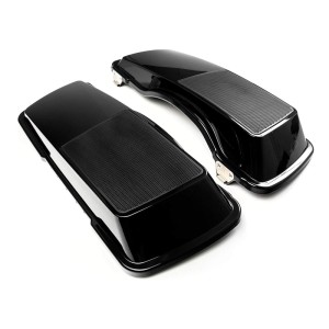 RP5534-1004B Saddlebag Lids Single 6X9 Speaker lids No Speakers Painted Gloss Black For Harley Touring Models 1993-2013