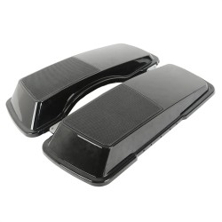 RP5534-1005B Saddlebag Lids Single 6X9 Speaker lids With Speakers Painted Gloss Black For Harley Touring Models 1993-2013
