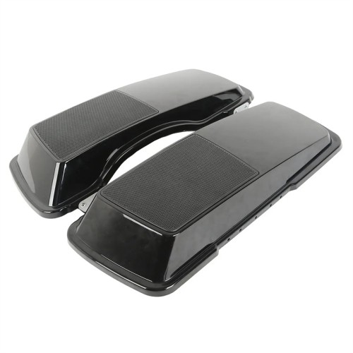 RP5534-1005B Saddlebag Lids Single 6X9 Speaker lids With Speakers Painted Gloss Black For Harley Touring Models 1993-2013