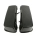 RP5534-1007B Saddlebag Lids Dual 6X9 Speaker lids With Speakers Painted Gloss Black For Harley Touring Models 1993-2013