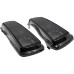 RP5534-1010B Saddlebag Lids Dual 6X9 Speaker lids No Speakers Metal Grilles Painted Gloss Black For Harley Touring Models 1993-2013