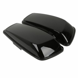 RP5534-1012B Saddlebag Lids OEM Painted Gloss Black For Harley Touring Models 2014-Later