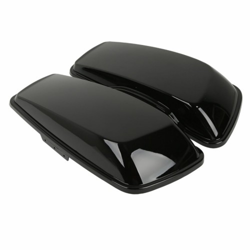 RP5534-1012B Saddlebag Lids OEM Painted Gloss Black For Harley Touring Models 2014-Later