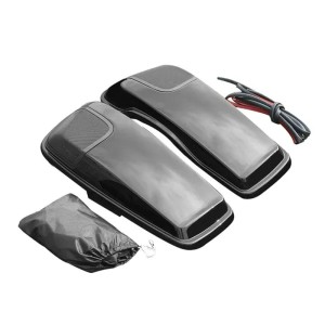 RP5534-1015B Saddlebag Lids Single 5x7 Speaker lids No Speakers Painted for Harley Touring Models 2014-Later
