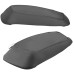 RP5534-1018B Motorcycle Saddlebag Lid Bra Covers Leather Bagger Audio Rain Dust Speaker Lids Waterproof For Harley Touring Models 2014-Later