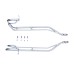 RP5536-1005C Twin Rail Saddlebag Guard Kit For Harley Touring Road King 2009-2013