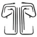 RP5536-1006 Twin Rail Saddlebag Guard Kit For Harley Road King FLHR，Electra Glide FLHT  Ultra Classic FLHTCUSE Road Glide FLTR Models