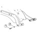 RP5536-1008 Rear Saddlebag Guard Crash Bar For Harley Softail Heritage Classic FLHC FLHCS Model Hydra-Glide Revival FLI Models