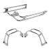 RP5536-1013 Motorcycle Saddlebag Guard Rails Support Bracket For Harley Touring models 2014-2023