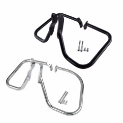 RP5536-1014 Motorcycle Rear Saddlebag Engine Guard Rail Crash Bar For Harley Softail Classic FLST FLSTC 2000-2017