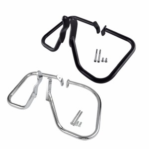 RP5536-1014 Motorcycle Rear Saddlebag Engine Guard Rail Crash Bar For Harley Softail Classic FLST FLSTC 2000-2017