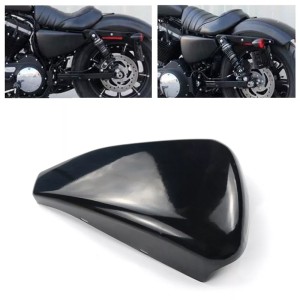 RP1110-2002B Metal Gloss Black Left Side Battery Cover For Harley Sportster XL Models 2014-2022