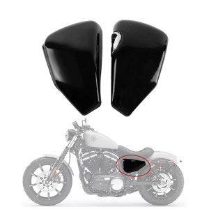 RP1110-2003B Motorcycle Black Fairing Battery Side Cover Metal Cover Left Right Side Battery Cover For Harley Sportster XL Models 2004-2013