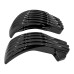 RP1110-2007 Motorcycle Left Right Battery Side Covers ABS Plastic Black/Chrome For Harley Softail Models 2018-Later