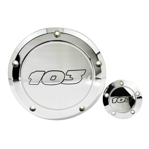 RP1080-1004C Chrome 103 Derby Clutch Timing Cover For Harley Dyna FLD Switchback 2012-2013