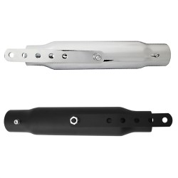 RP0520-1005 300mm Motorcycle Slip-On Exhaust Pipes Black For Harley Chopper Cruiser Cafe Racer Bobber Scooter